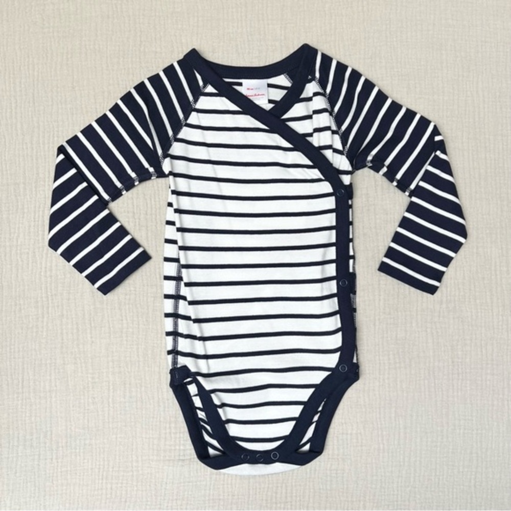 NWT Hanna Andersson Navy Striped Bodysuit in 3T